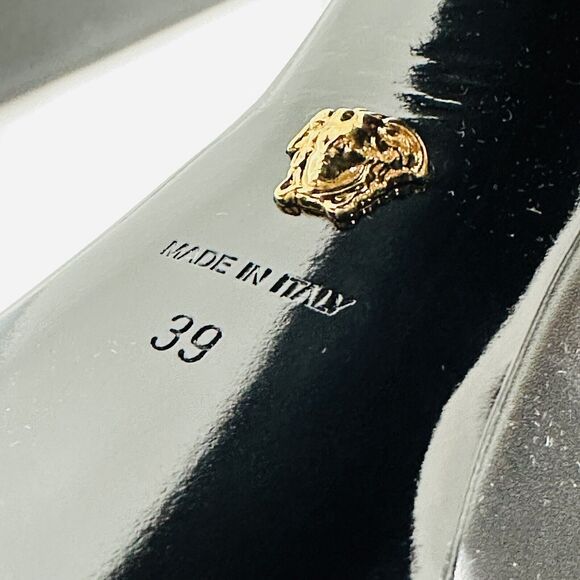 Versace Runway Aevitas Platform Black Leather Ankle Bootie 39/ 9 NIB $1,725 - Picture 11 of 14